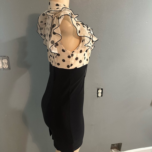 Volume one polka dot black and white dress - Picture 5 of 7